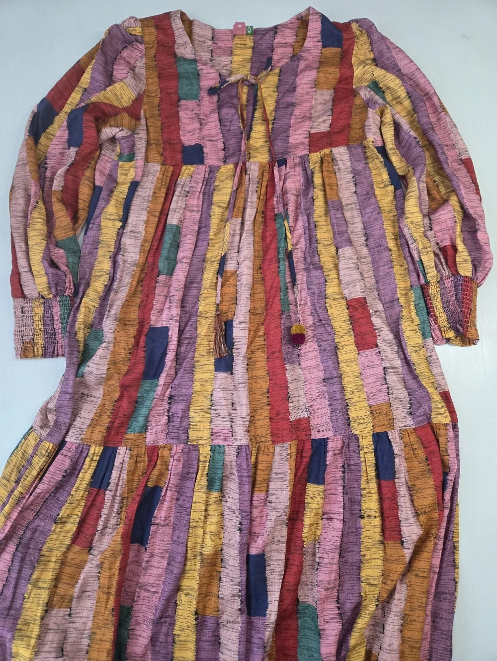 FARM Rio Multicolored Block Stripe Maxi Dress - Picture 3 of 13